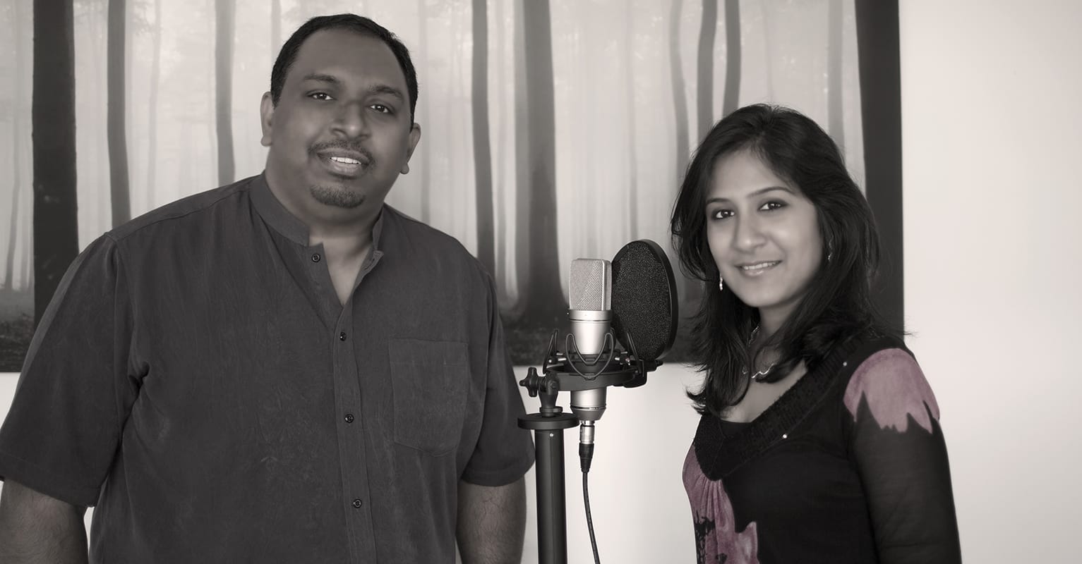 Recording session with Shweta Mohan on the song Mukile