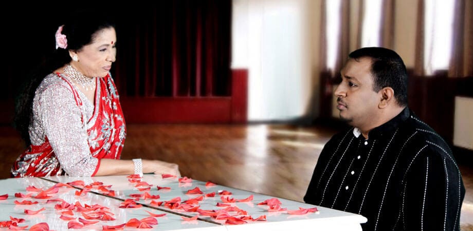 Asha Bhosle and Composer Shyamalangan during press conference